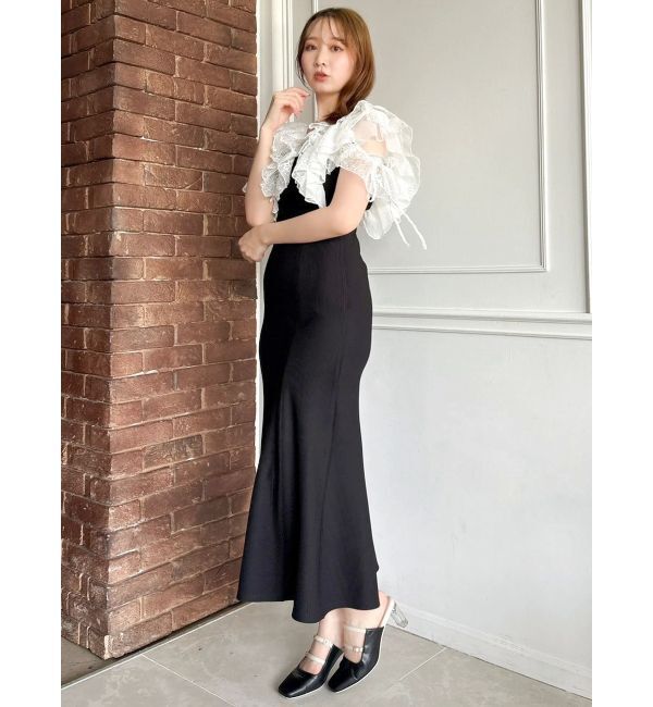 dazzlin「ラッフルリブワンピース」|ワンピース|