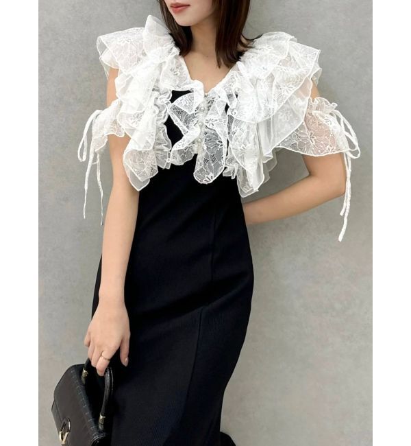 dazzlin「ラッフルリブワンピース」|ワンピース|