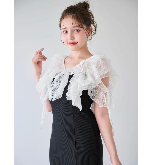 dazzlin「ラッフルリブワンピース」|ワンピース|