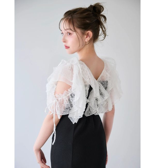 dazzlin「ラッフルリブワンピース」|ワンピース|