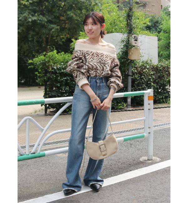 Ungrid「【WEB限定】オフショルジャカードニット」|ニット・セーター|