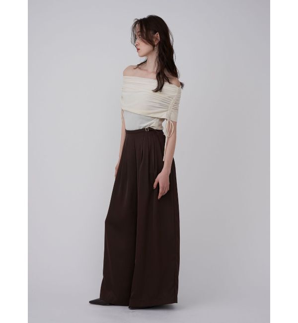 LAGUNAMOON「ライトベロアオフショルトップス」|Tシャツ・カットソー|