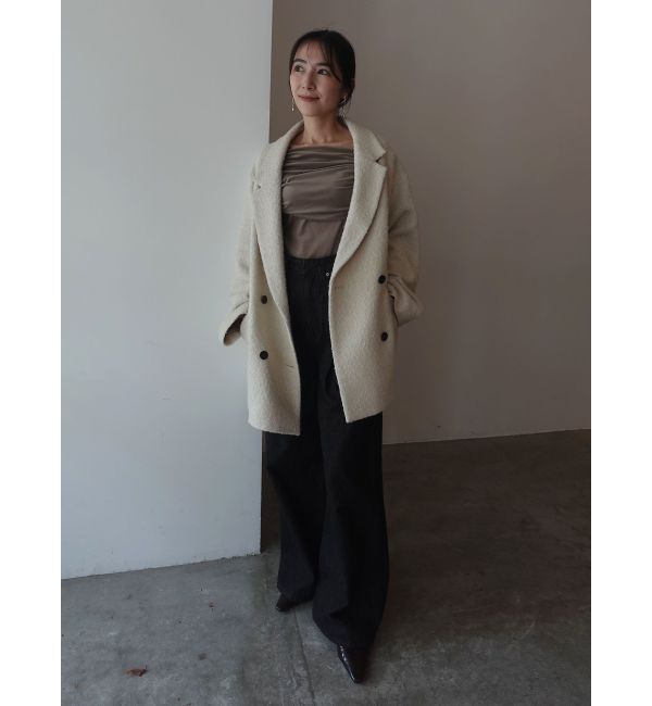 LAGUNAMOON「ライトベロアオフショルトップス」|Tシャツ・カットソー|