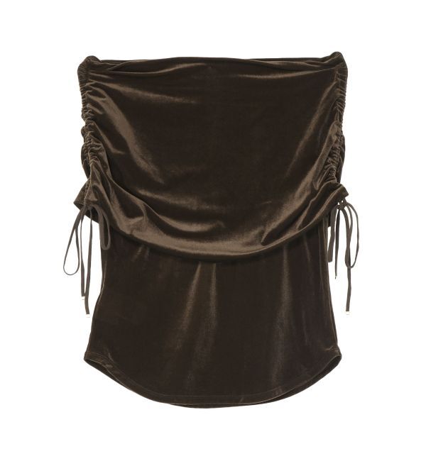 LAGUNAMOON「ライトベロアオフショルトップス」|Tシャツ・カットソー|