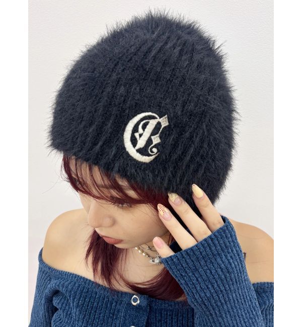 EVRIS「ワンポイントシャギーニットキャップ」|ニット帽|