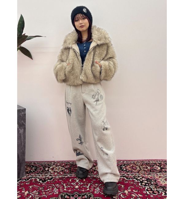 EVRIS「ワンポイントシャギーニットキャップ」|ニット帽|