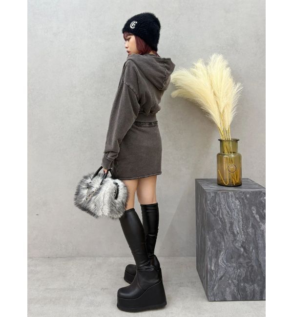 EVRIS「ワンポイントシャギーニットキャップ」|ニット帽|