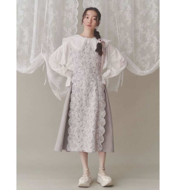 merry jenny「サテンフリルブラウス」|シャツ・ブラウス|