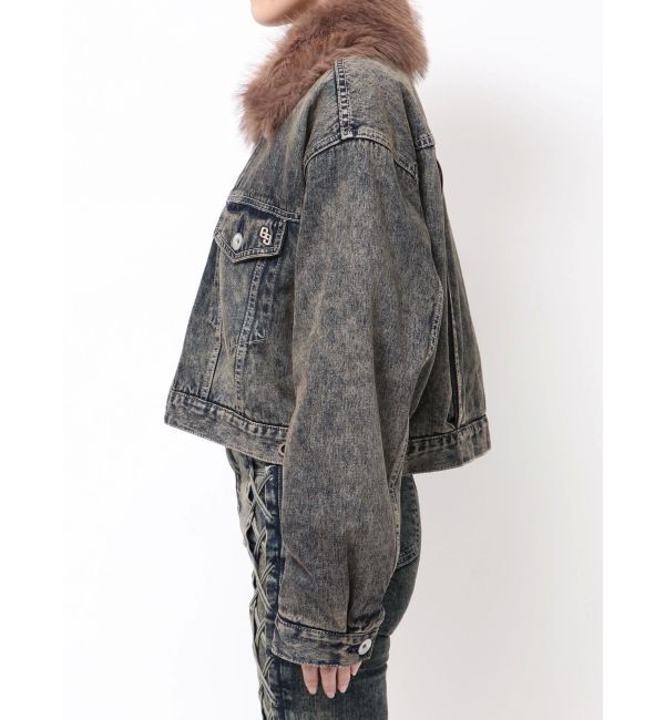 GYDA「2WAY ECO FURショートデニムGジャン」|その他|