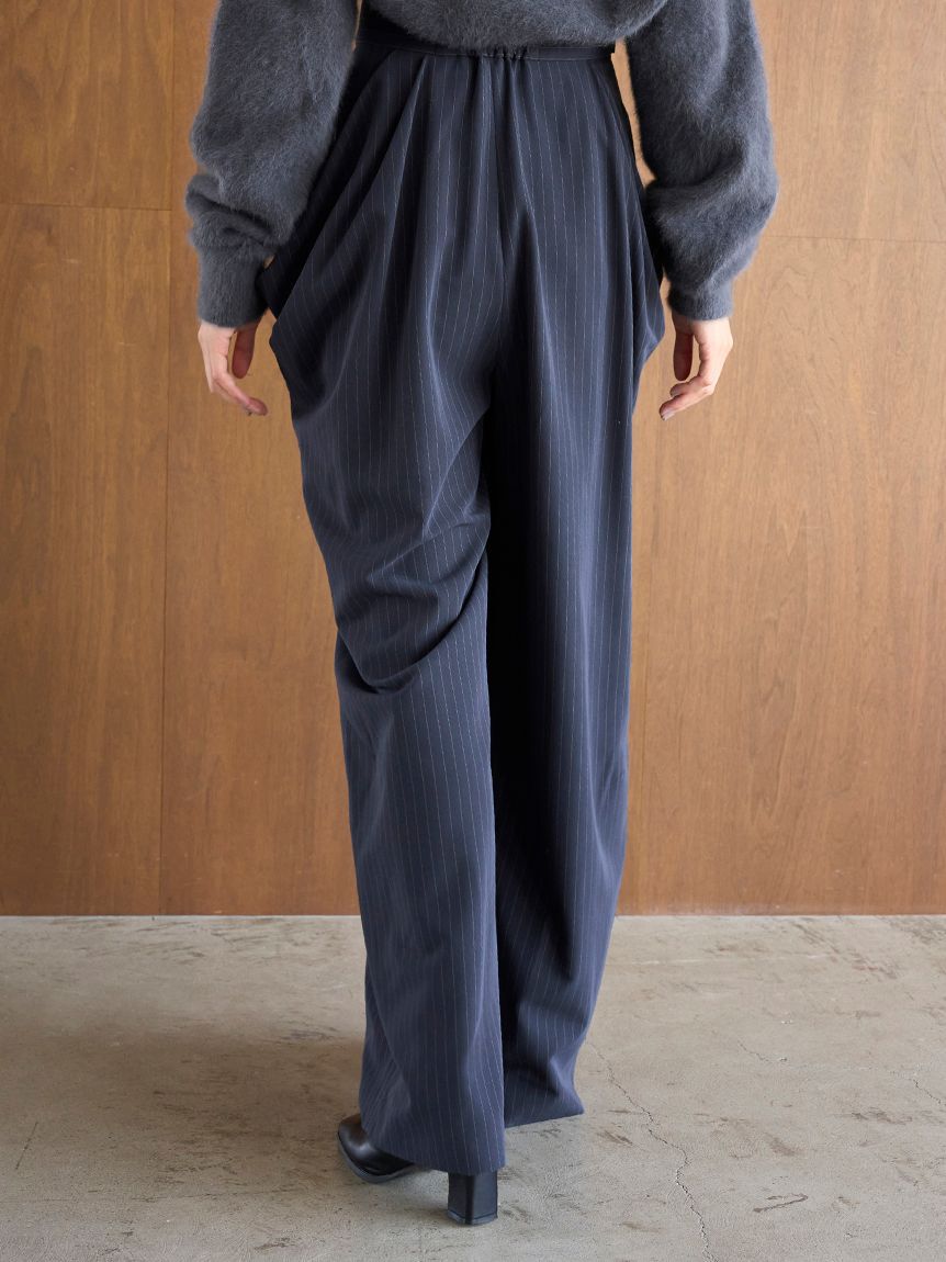 SNIDEL「ハイウエストドレープパンツ」|チノ|