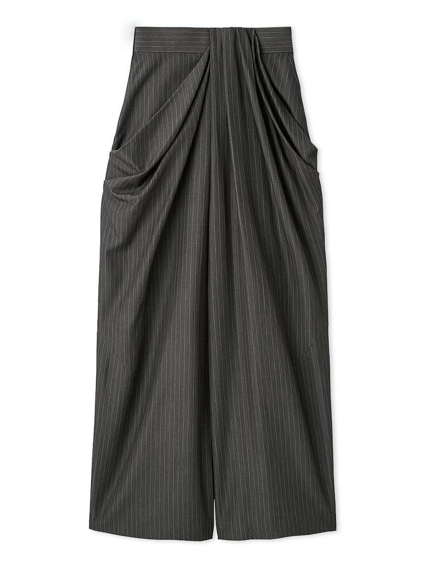 SNIDEL「ハイウエストドレープパンツ」|チノ|