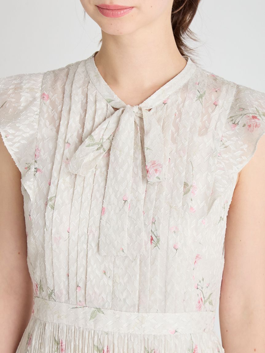 CELFORD「【CELFORD&times;P.J. REDOUTEコラボ】 Rosaボウタイワンピース」|ワンピース|