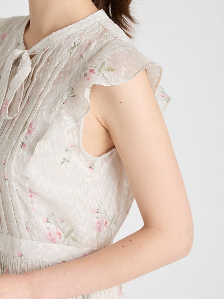 CELFORD「【CELFORD&times;P.J. REDOUTEコラボ】 Rosaボウタイワンピース」|ワンピース|