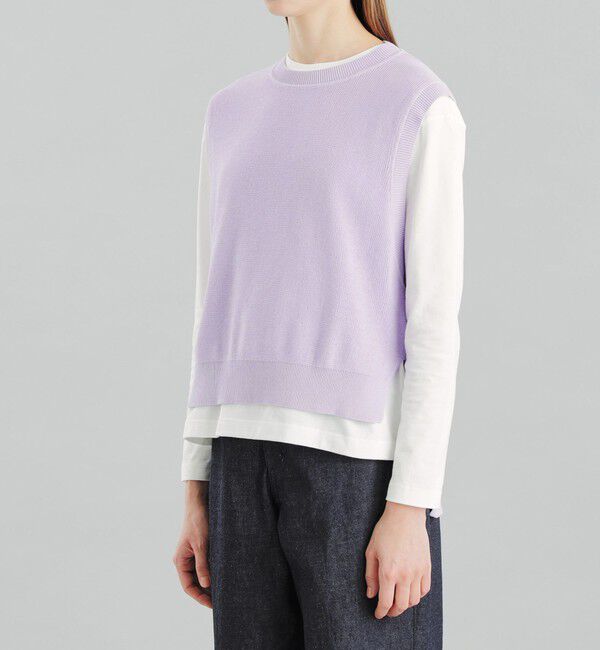 MACKINTOSH PHILOSOPHY「GREY LABEL コットン畦ニットベスト」|ニット・セーター|