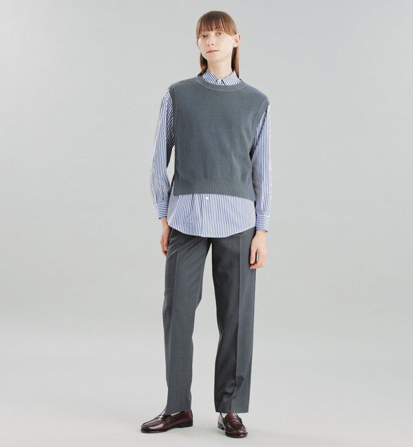 MACKINTOSH PHILOSOPHY「GREY LABEL コットン畦ニットベスト」|ニット・セーター|