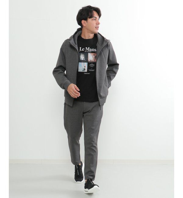 ikka「テックストレッチジップパーカー」|カーディガン|