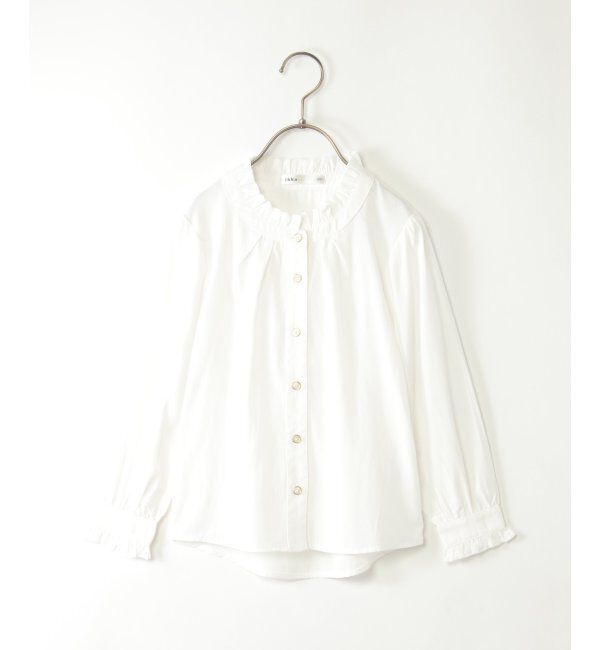 ikka kids「エリソデフリルギャザーBL」|シャツ・ブラウス|オフホワイト
