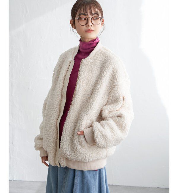 Lbc with Life「ボアMA-1」|ブルゾン・スタジャン|