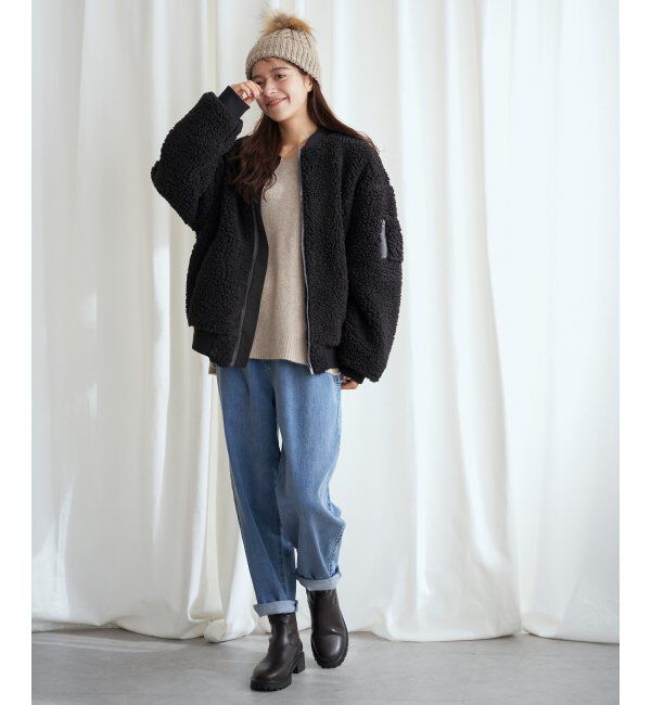 Lbc with Life「ボアMA-1」|ブルゾン・スタジャン|