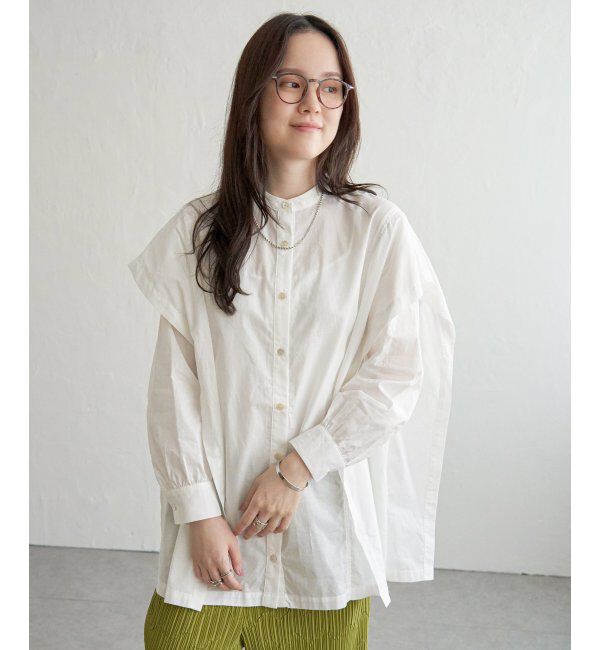 Lbc with Life「変形デザインブラウス」|シャツ・ブラウス|ホワイト