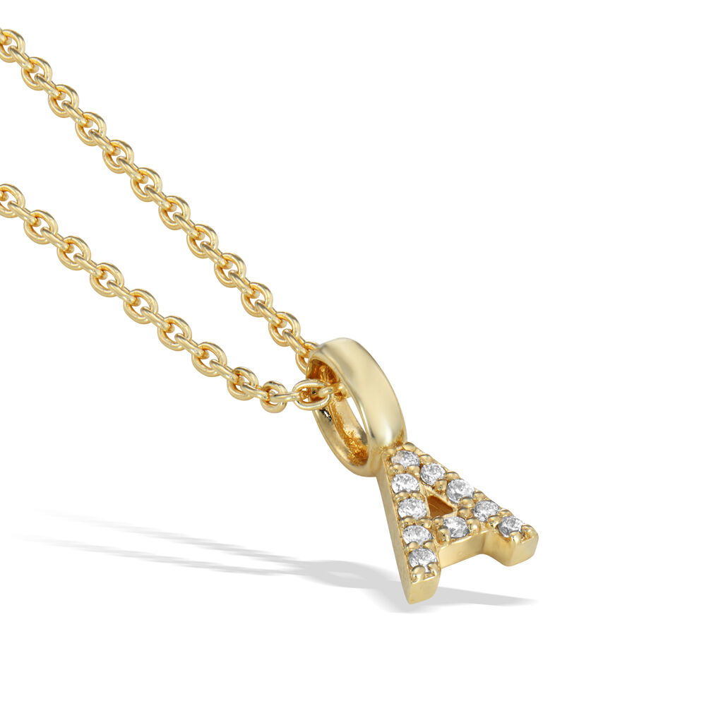 STAR JEWELRY「DIAMOND INITIAL CHARM (A)」|ネックレス|