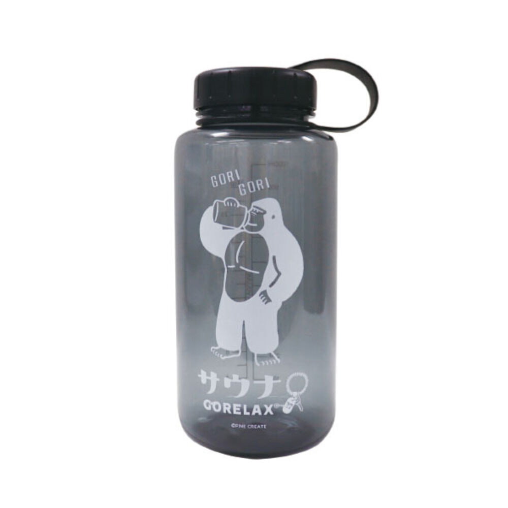 BACKYARD FAMILY「ウォーターボトル 1リットル 通販 ごリラックス 水筒 ボトル マイボトル クリアボトル 1L」|食器・キッチングッズ|ブラック1