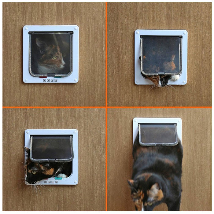 BACKYARD FAMILY「キャットドア 開閉ロック機能付き 通販 ペットドア 出入口 出入り口 扉 ドア 壁 トンネル 穴」|その他|