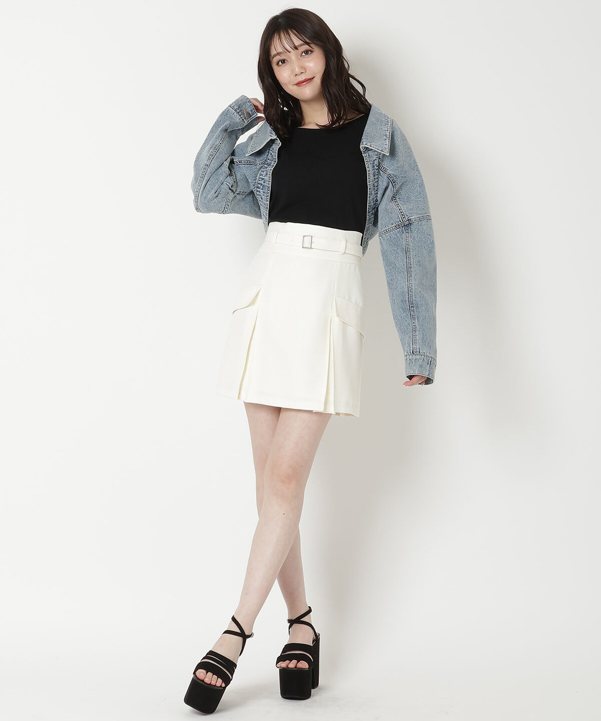 REDYAZEL「カーゴミニスカート」|台形|
