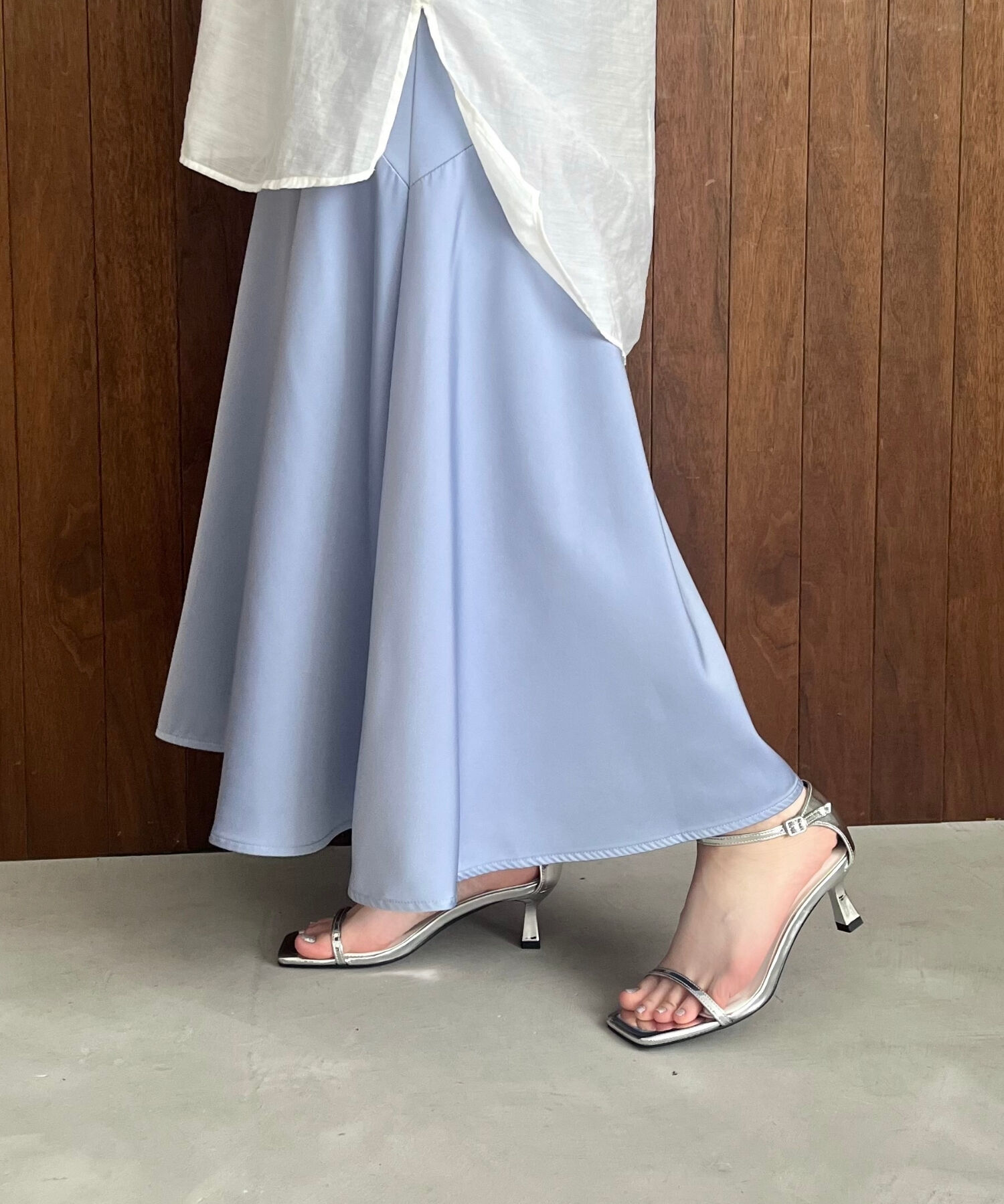 ORiental TRaffic「【WEB限定】ナローストラップヒールサンダル/31292 サンダル 人気 売れてる トレンド ヒール6.5cm」|サンダル|