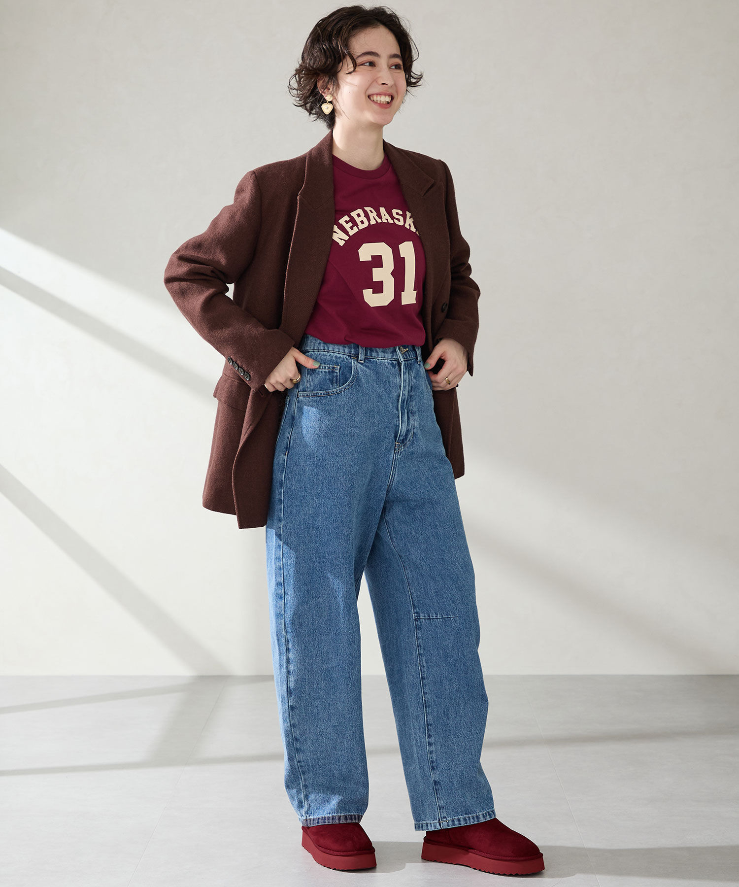 ORiental TRaffic「● 2025秋冬新作 ●【 厚底 】ムートン ショートブーツ /51409 防寒 」|ショートブーツ|