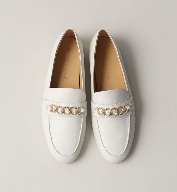 ODETTE E ODILE「チェーンソフトローファー フラット10&uarr;」|ローファー|