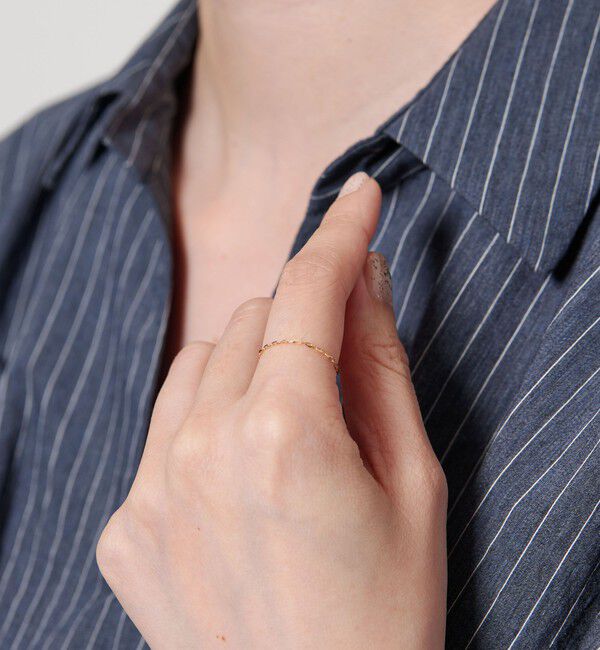 UNITED ARROWS「＜les bonbon＞SIMPLICITY チェーンリング」|リング|GOLD
