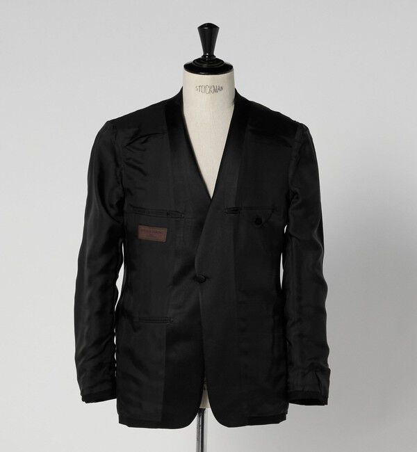 UNITED ARROWS「ブラック ピークドラペル １ボタン タキシードジャケット」|スーツ|