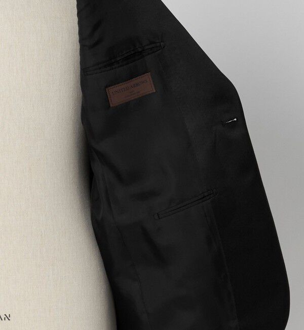 UNITED ARROWS「ブラック ピークドラペル １ボタン タキシードジャケット」|スーツ|