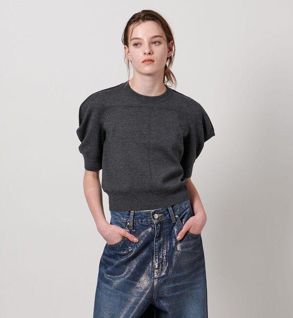 ASTRAET「＜ASTRAET＞16G ボリュームショルダー クルーネックニット」|ニット・セーター|