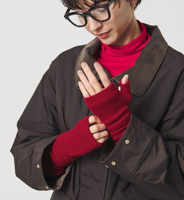 UNITED ARROWS「【別注】＜Johnstons of Elgin＞カシミヤ ロング フィンガーレスグローブ」|手袋|