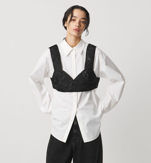 AEWEN MATOPH「＜AEWEN MATOPH＞コードエンブロイダリービスチェ」|シャツ・ブラウス|BLACK