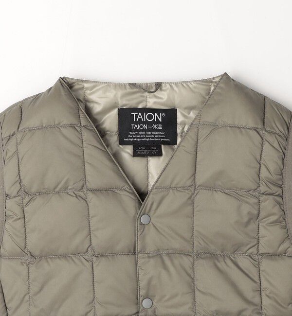UNITED ARROWS green label relaxing「＜TAION＞ベーシック Vネックボタン インナーダウンベスト / キッズ  140cm-150cm」|ダウンベスト・ベスト|