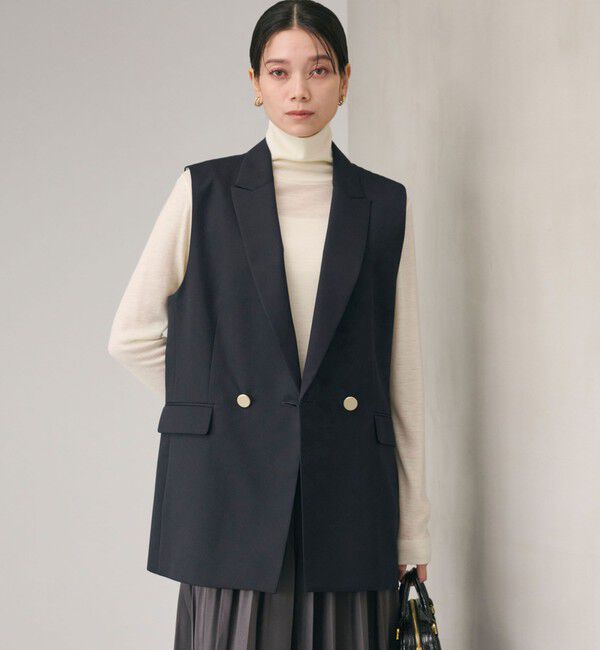 UNITED ARROWS green label relaxing「Greed グリード テーラード ジレ -ウォッシャブル-」|テーラードジャケット|NAVY