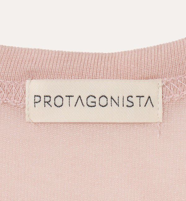 EMMEL REFINES「＜PROTAGONISTA＞ロゴ シシュウ トロミ Tシャツ＜ Select by EMMEL REFINES ＞」|Tシャツ・カットソー|