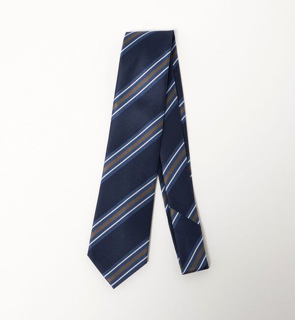 UNITED ARROWS green label relaxing「GLR シルク2 8.0cm ストライプ1 ネクタイ」|ネクタイ・蝶ネクタイ|NAVY