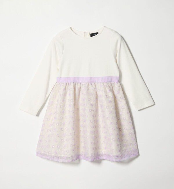 UNITED ARROWS green label relaxing「ポンチ &times; ハナガラ オーガンジー ワンピース / キッズ 110cm-130cm」|ワンピース|LILAC