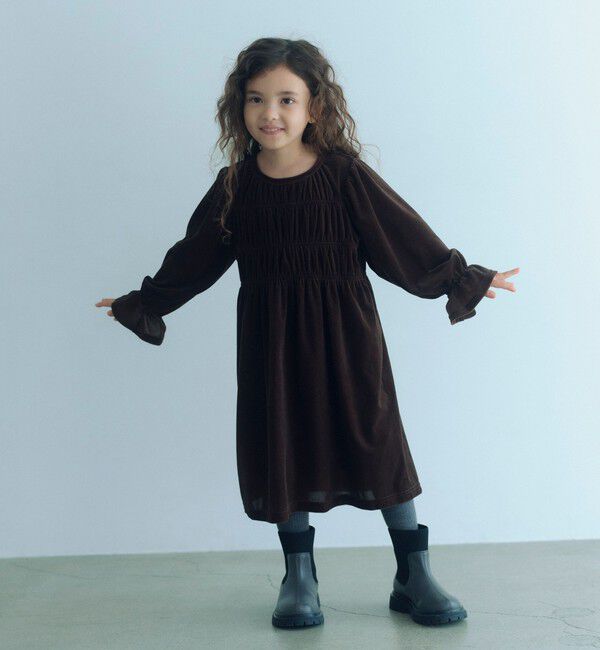 UNITED ARROWS green label relaxing「シャーリング ワンピース / キッズ  110cm-160cm」|ワンピース|