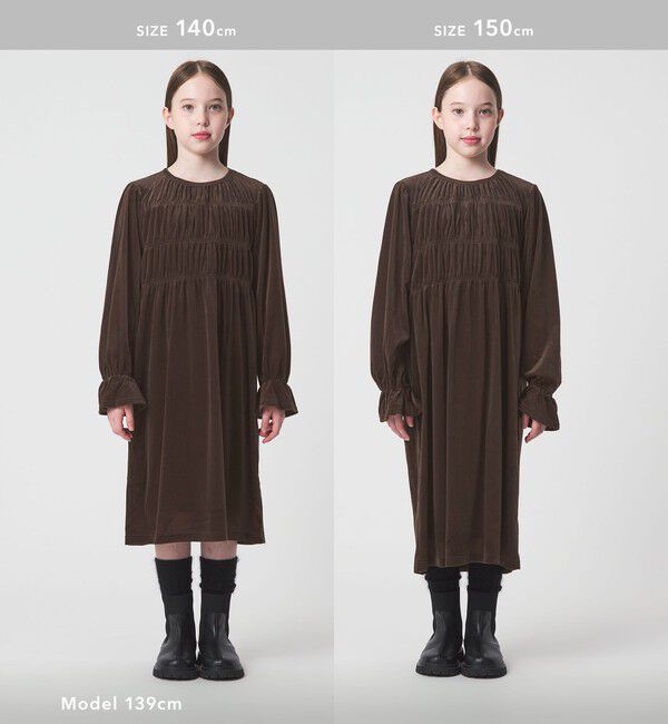 UNITED ARROWS green label relaxing「シャーリング ワンピース / キッズ  110cm-160cm」|ワンピース|