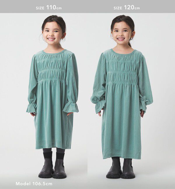 UNITED ARROWS green label relaxing「シャーリング ワンピース / キッズ  110cm-160cm」|ワンピース|