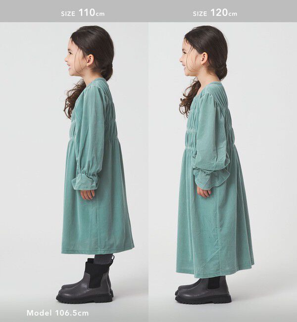 UNITED ARROWS green label relaxing「シャーリング ワンピース / キッズ  110cm-160cm」|ワンピース|