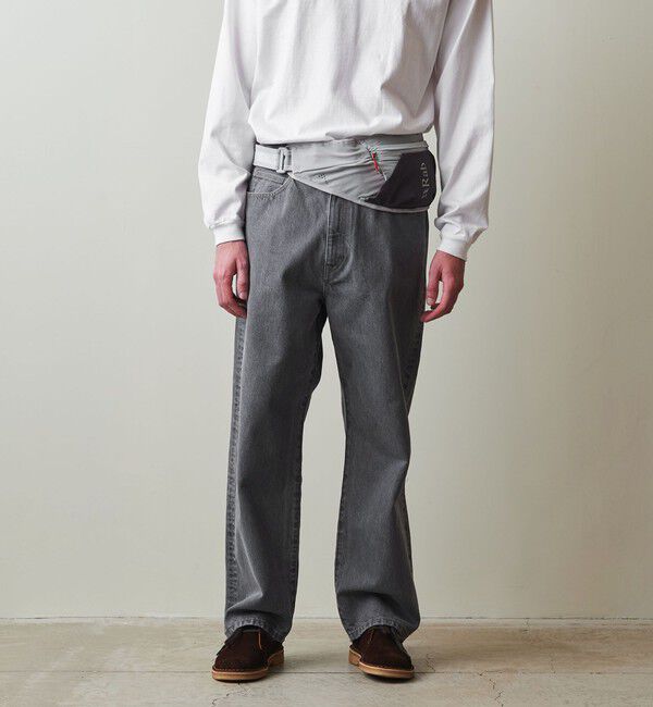 STEVEN ALAN「＜Steven Alan＞ 13.5oz デニム 5ポケット バギー テーパード パンツ」|デニム|LT.GRAY