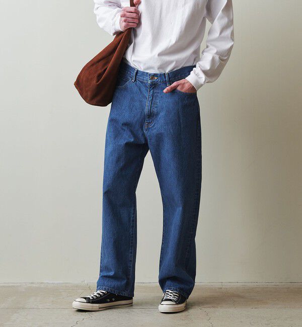 STEVEN ALAN「＜Steven Alan＞ 13.5oz デニム 5ポケット バギー テーパード パンツ」|デニム|