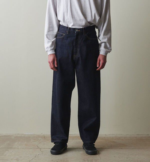 STEVEN ALAN「＜Steven Alan＞ 13.5oz デニム 5ポケット バギー テーパード パンツ」|デニム|