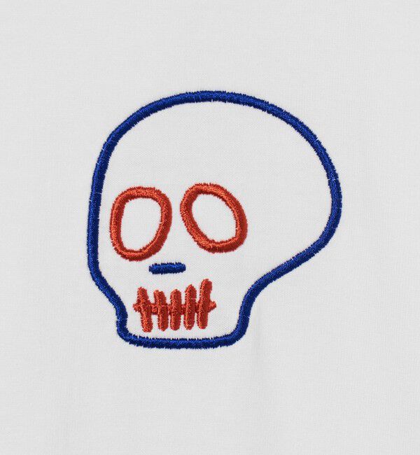 BEAUTY&YOUTH UNITED ARROWS「＜ESPOIR＞Skull エンブロイダリー Tシャツ」|Tシャツ・カットソー|